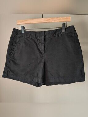 Ann Taylor LOFT Black Chino Shorts, Size 8, 100% Cotton